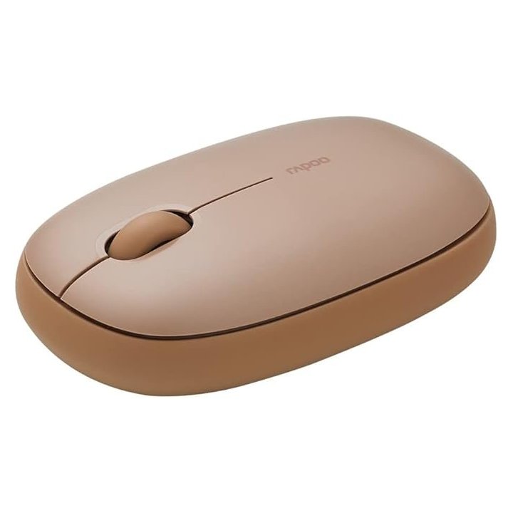 Mouse Rapoo M660 Silent Wireless y Bluetooth 2.4G, 1300 PPP, Marrón